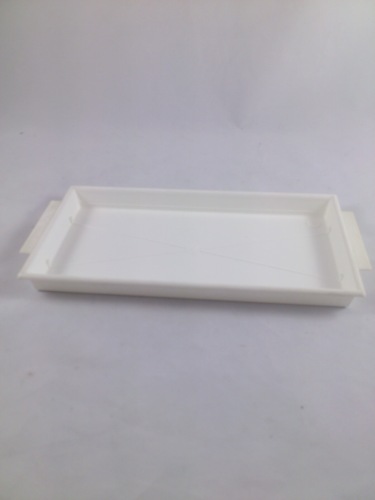 Onderzetschotel 25x13 cm wit (voor 1 blok oasis ideal)